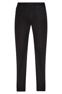 Черные джинсы из хлопка Emporio Armani