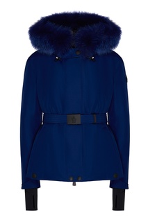 Синяя куртка с контрастной отделкой Moncler