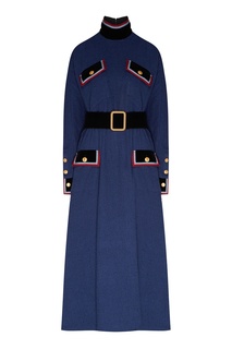Хлопковое платье-макси с отделкой Gucci