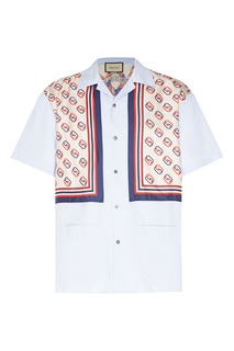 Комбинированная рубашка Gucci Man