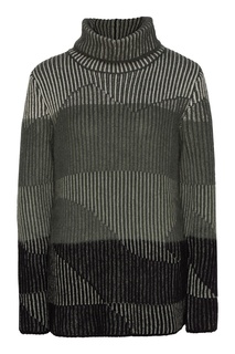 Фактурный свитер в рубчик Emporio Armani