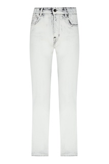 Серые джинсы с неоднородной окраской Emporio Armani