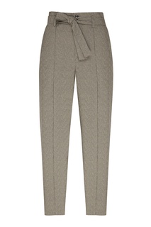 Серые брюки со стрелками и поясом Isabel Marant