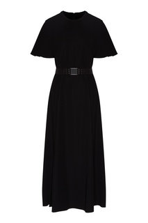 Платье миди черного цвета Emporio Armani