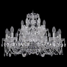 Подвесная люстра 1402/12+6/240/Ni Bohemia Ivele Crystal