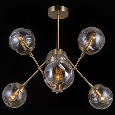 Люстра на штанге MOLECULE 81045-6C ANTIQUE BRASS Natali Kovaltseva