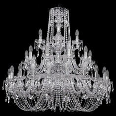 Подвесная люстра 1402/20+10+5/360/3d/Ni Bohemia Ivele Crystal