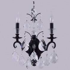 Бра 2 MAGNIFICO AP2 BLACK/TRANSPARENT Crystal lux