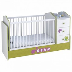 Кроватка-трансформер Polini kids Basic Elly с комодом