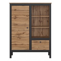 Тумба комбинированная Лофт REG1D1S/90 Black Red White