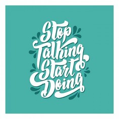 Картина (30х40 см) Stop talking HE-101-159 Ekoramka