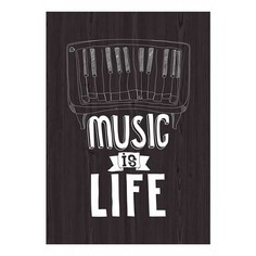 Картина (50х70 см) Music is life ME-105-240 Ekoramka