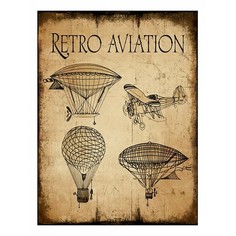 Картина (70х90 см) Retro aviation HE-101-449 Ekoramka