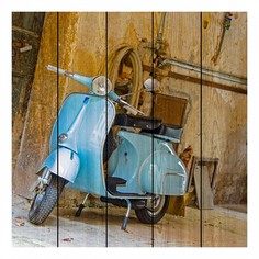 Картина (90х90 см) Голубой байк DE-104-216 Ekoramka