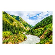 Картина (60х40 см) Горная река HE-101-762 Ekoramka