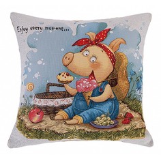 Подушка декоративная (45x45 см) Наслаждайся каждым моментом 850-902-34