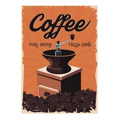 Картина (50х70 см) Coffee ME-105-330 Ekoramka