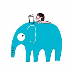 Картина (30х30 см) Синий слон HE-101-483 Ekoramka