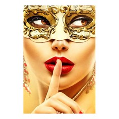 Картина (60х90 см) Девушка в золотой маске HE-101-673 Ekoramka