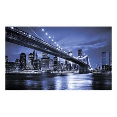 Картина (50х30 см) Бруклинский мост ночью SE-102-223 Ekoramka