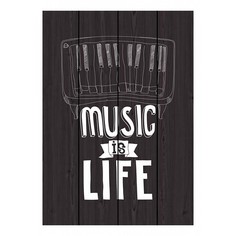 Картина (40х60 см) Music is life DE-104-564 Ekoramka