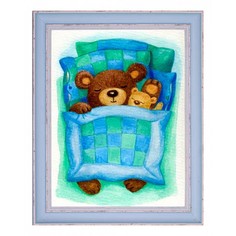 Картина (39х49 см) Медвежонок в кроватке BE-103-122 Ekoramka