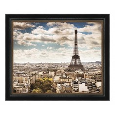 Картина (60х50 см) Облачное небо над Парижем BE-103-156 Ekoramka