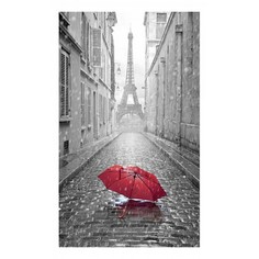 Картина (30х50 см) Красный зонт HE-101-487 Ekoramka