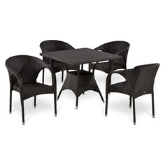 Набор уличный T190BD/Y290B-W52 Brown 4Pcs Afina