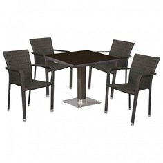 Набор уличный T605SWT/A2001B-W53 Brown 4Pcs Afina