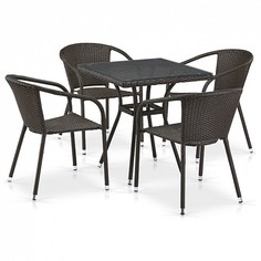 Набор уличный T282BNT/Y137C-W53 Brown 4Pcs Afina