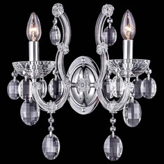 Бра HOLLYWOOD AP2 CHROME Crystal lux