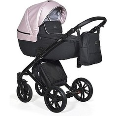 Коляска 2 в 1 Indigo DURAN Du 02 (черный-розовая кожа)