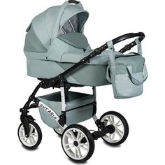 Коляска 2 в 1 Alis ONTARIO Lux Ol 06 (шалфей лен-шалфей кожа)