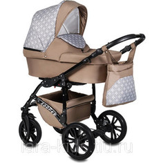 Коляска 2 в 1 Alis COOPER Co 01 (бежевый-бежевый узор)