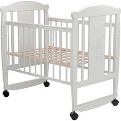 Кроватка Valle Bunny 02 колесо-качалка без ящика слоновая кость