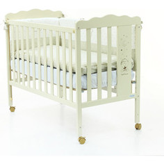 Кроватка Micuna Bear Moon 120*60 ivory с матрацем CH-620