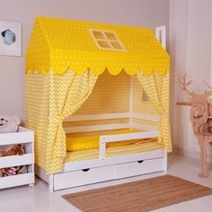 Комплект для кроватки Домик Incanto жёлтый 382005