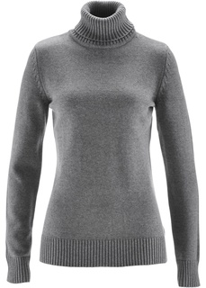 Свитер с воротником гольф Bonprix