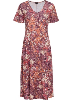 Платье из трикотажа на пуговицах Bonprix