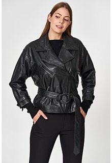 Куртка из натуральной кожи La Reine Blanche