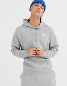 Худи серого цвета Nike Club