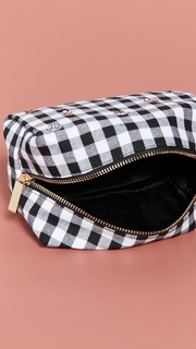 Skinnydip Embroidered Ditsy Makeup Bag