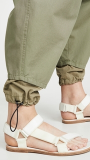 Bassike Pull On Parachute Detail Pants