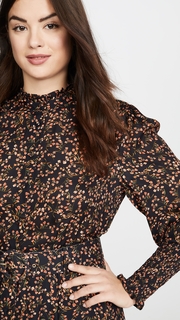 Nicholas High Neck Ruffle Mini Dress