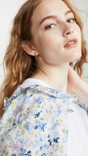 Clu Flower Print Sleeve Top