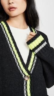 J.O.A. Contrasting Fluorescent Cardigan