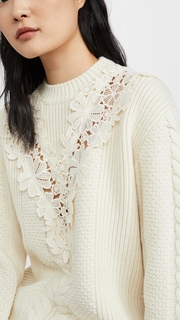 See by Chloe Lace Detail Pullover