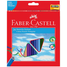 Карандаши цветные Faber-Castell 24 цвета, с точилкой