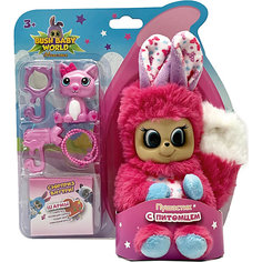 Интерактивная игрушка Bush baby world "Пушастик",14 см, голубой